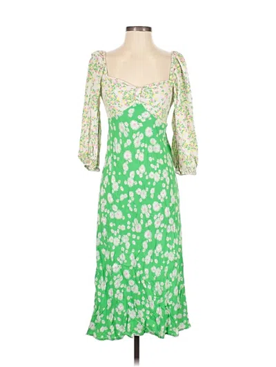 Pre-owned Rixo For Target Cocktail Dress In Green