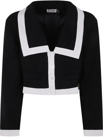 RIXO LONDON SELITA JACKET,0600317812506001 BLACK