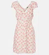 Rixo London Alexandra Floral Minidress In Multicoloured