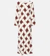 Rixo London Alondra Maxi Dress In Brown