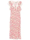Shop Rixo London Amari Midi Dress In Red