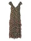 Rixo London Rixo Ambika Floral-print Silk-chiffon Maxi Dress In Multi