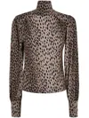 Rixo London Rixo Suki Jersey Top In Neutrals
