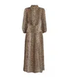 Rixo London Rixo Izzy Leopard-print Woven Midi Shirt Dress