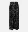 RIXO LONDON ARDITH POLKA-DOT SILK SLIP SKIRT