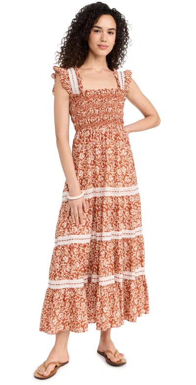 Rixo London Aubrie Dress Sarasa Rose Copper