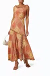 Rixo London Barnette Dress In Natural Bandana In Multi