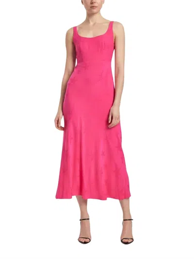 Rixo London Benedict Dress In Starfish Jacquard Pink