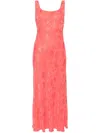Rixo London Rixo Benedict Floral-jacquard Midi Dress In Red