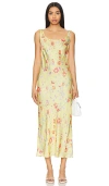 Rixo London Bondi Dress Waterblossom Yellow In Water Blossom