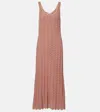 Rixo London Bondi Open-knit Cotton Maxi Dress In Multi