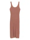 Rixo London Bondi Open-knit Cotton Maxi Dress In Red