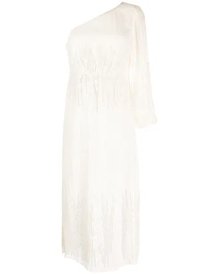 Rixo London Rixo Bradshaw Sequin-embellished Midi Dress In White