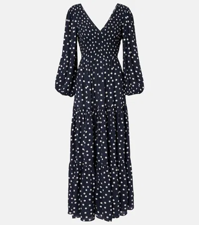Rixo London Brooke Polka-dot Midi Dress