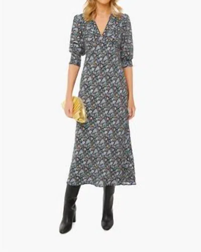 Rixo London Callie Dress In Miss Daisy In Gray