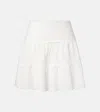 Rixo London Cassandra Scalloped Cotton Miniskirt