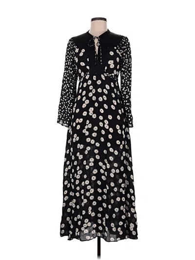 Pre-owned Rixo London Casual Dress In Black