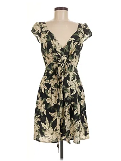 Pre-owned Rixo London Casual Dress In Black