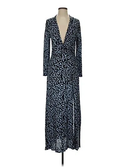 Pre-owned Rixo London Casual Dress In Blue