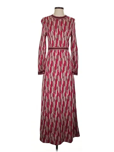 Pre-owned Rixo London Casual Dress In Burgundy