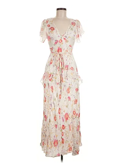 Pre-owned Rixo London Casual Dress In Ivory