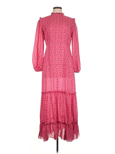 Pre-owned Rixo London Casual Dress In Pink