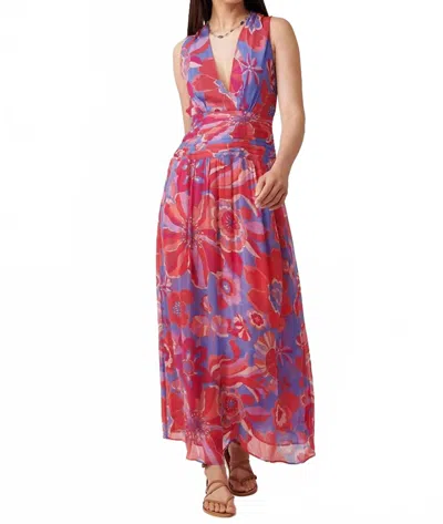 Rixo London Cecelia Print Sleeveless Maxi Dress In Miami In Multi