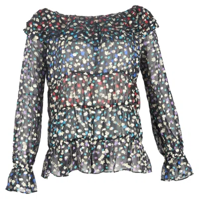 Rixo London Chloe Floral-print Top In Multicolor Silk