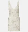 Rixo London Christabel Embellished Minidress In White
