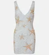 Rixo London Christabel Sequined Minidress In Gold