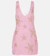 Rixo London Christabel Sequined Minidress In Purple