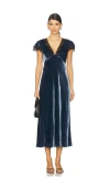 Rixo London Clarice Dress In Blue