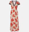 Rixo London Sandrine Lace-trimmed Dress In Neutral