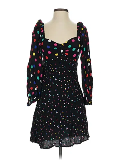 Pre-owned Rixo London Cocktail Dress In Black
