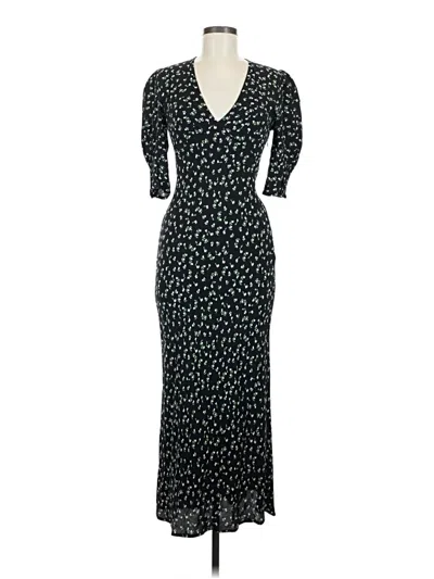 Pre-owned Rixo London Cocktail Dress In Black