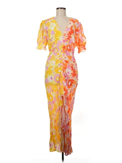 Pre-owned Rixo London Cocktail Dress In Orange
