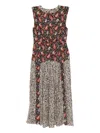 Rixo London Rixo Caroline Printed Chiffon Midi Dress In Multi