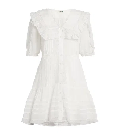 Rixo London Cotton Dove Mini Dress In White