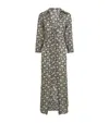 Rixo London Rixo Womens Carnation Olive Franchi V-neck Cotton-poplin Midi Dress In Green
