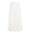 Rixo London Cotton Ripeka Maxi Skirt In White