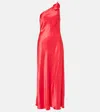 Rixo London Doutzen One-shoulder Gown In Red