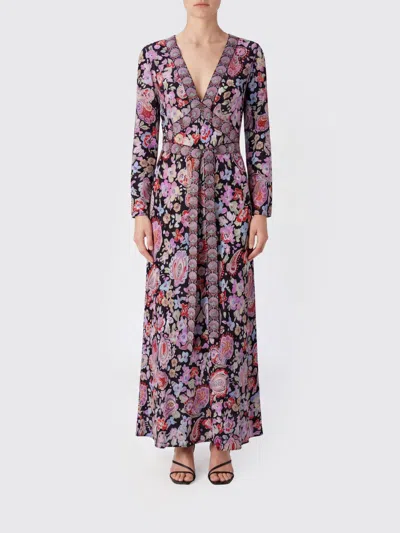 Rixo London Dress Woman Color Pink In Multi