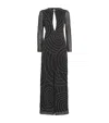 Rixo London Embroidered Merrie Midi Dress In Black