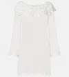 Rixo London Womens White Envalira Cotton-crochet Mini Dress In White