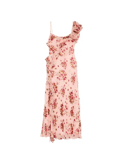 Rixo London Rixo Ester Floral-print Woven Maxi Dress In Pink