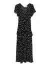 Rixo London Evie Frill Dress In Blue