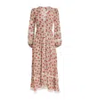 Rixo London Floral Raven Midi Dress In Red