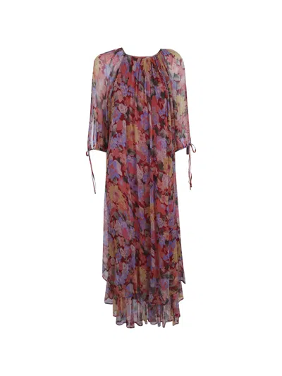 Rixo London Hayden Chelsea Floral-print Dress In Red