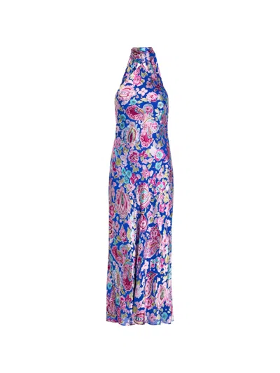 Rixo London Hayley Floral Midi Dress In Multi