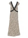 Rixo London Womens Iggy Leopard-print Woven Midi Dress Sun Leo Tan In Neutral